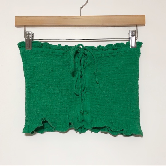 American Eagle Smocked Corset Top - Picture 1 of 7